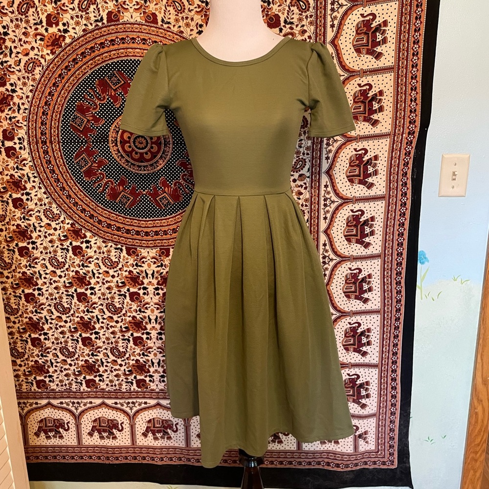 XXS LuLaRoe Olive Formal Dress